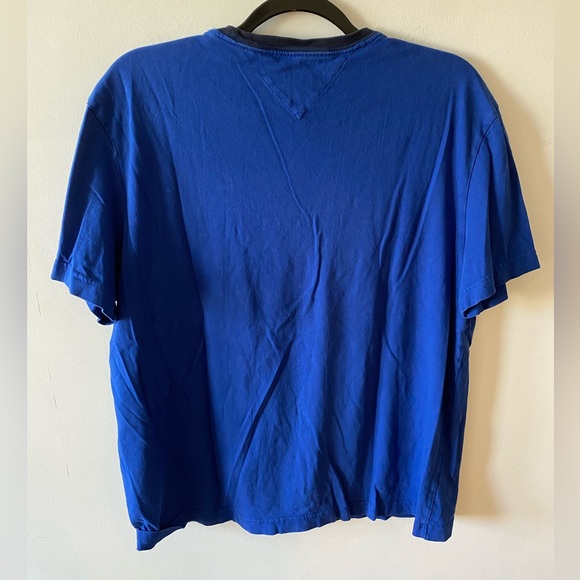 Tommy Hilfiger Tino Logo T Shirt Blue Men’s Large - Picture 3 of 4